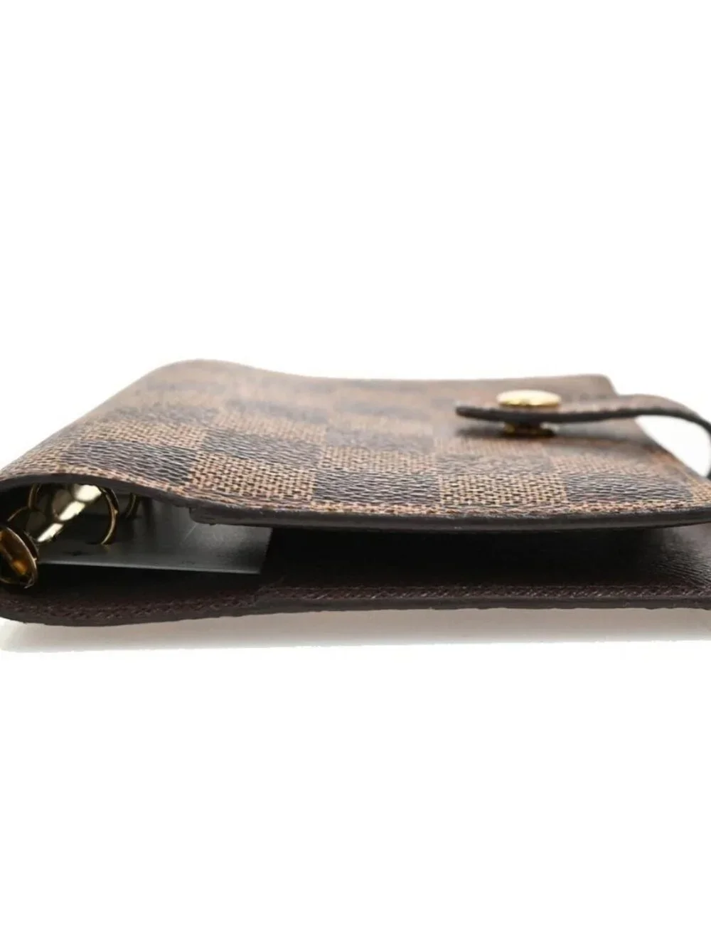 LOUIS VUITTON Agenda PM Cover Damier Ebene Leather Brown Spain